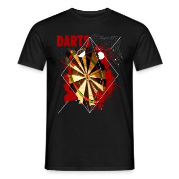 Jeu de fléchettes Dart Dart King 180 Bullseye - T-shirt homme - noir - Devant - AI Model Male 178 light (178cm)
