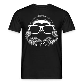 Paresseux Anime Paresseux Manga Paresseux Lunettes de soleil - T-shirt homme - noir - Devant - AI Model Male 178 light (178cm)