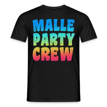Malle Party Crew - Männer T-Shirt - Schwarz - Vorne - AI Model Male 178 light (178cm)