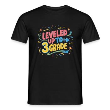 Niveau jusqu’à la 3e année - T-shirt homme - noir - Devant - AI Model Male 178 light (178cm)