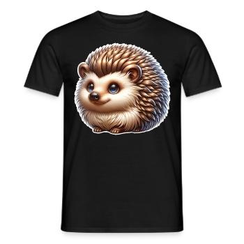 Hérisson - T-shirt homme - noir - Devant - AI Model Male 178 light (178cm)