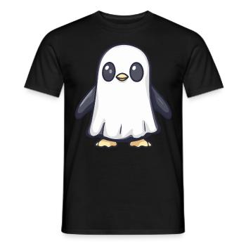 Pinguin Halloween Lustig Geist - Männer T-Shirt - Schwarz - Vorne - AI Model Male 178 light (178cm)