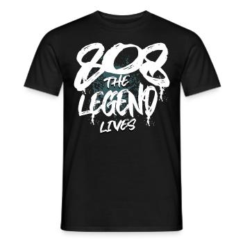 808 Boîte à rythmes SYNTHÉTISEUR analogique - T-shirt homme - noir - Devant - AI Model Male 178 light (178cm)