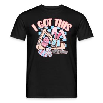 Ostern - Männer T-Shirt - Schwarz - Vorne - AI Model Male 178 light (178cm)