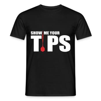 Drôle de fléchettes idée cadeau pour les joueurs de fléchettes fléchettes - T-shirt homme - noir - Devant - AI Model Male 178 light (178cm)
