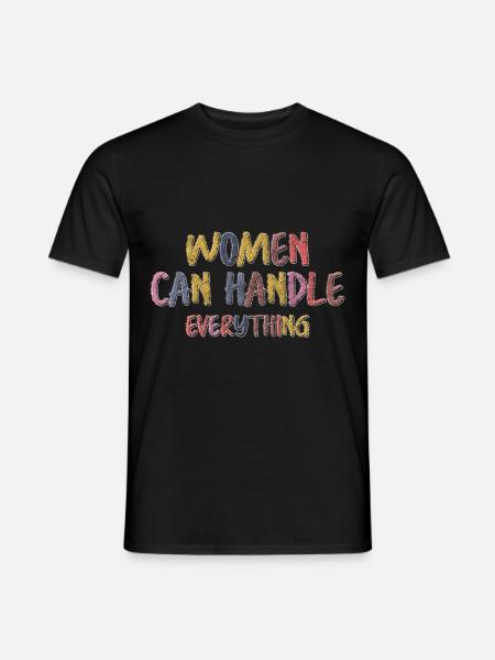 Women Power Equality Retro - Men's T-Shirt - black