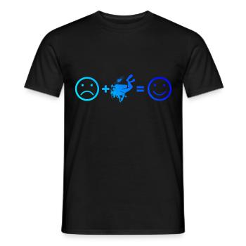 Scuba Tauchen Taucher Herren Scuba Taucher - Männer T-Shirt - Schwarz - Vorne - AI Model Male 178 light (178cm)