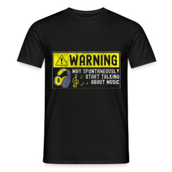 Music Band Concert Music Style - Men's T-Shirt - black - Front - AI Model Male 178 light (178cm)