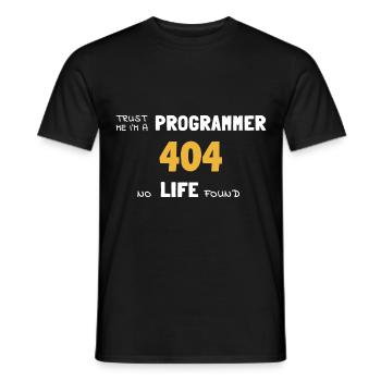 IT Informatik Informatiker Computerarbeit Geschenk - Männer T-Shirt - Schwarz - Vorne - AI Model Male 178 light (178cm)