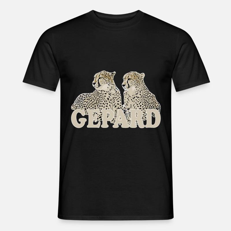 Gepard - Männer T-Shirt - Schwarz