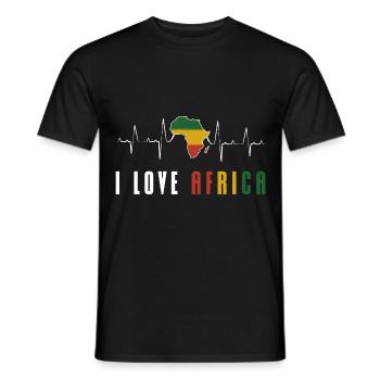 Safari Conservation Adventure African - Men's T-Shirt - black - Front - AI Model Male 178 light (178cm)