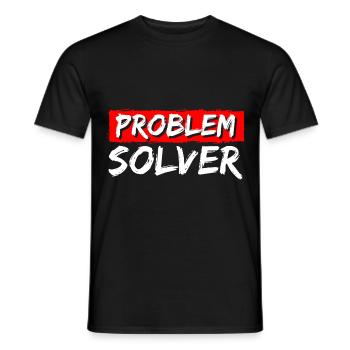 Solution Drôle Pas de problème - T-shirt homme - noir - Devant - AI Model Male 178 light (178cm)