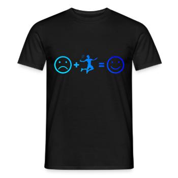 Badminton Women Badminton Players Men Squash - Men's T-Shirt - black - Front - AI Model Male 178 light (178cm)