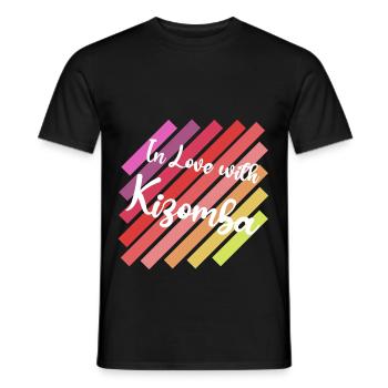 In Love Kizomba I Like to Move it - Men's T-Shirt - black - Front - AI Model Male 178 light (178cm)