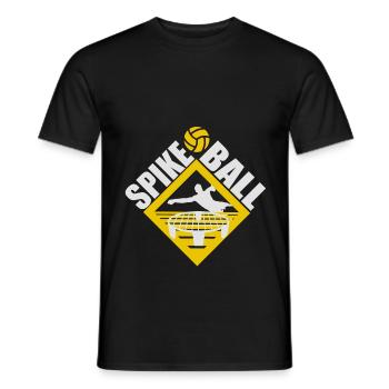 Spikeball Roundnet Rashball Slammo Slam - Männer T-Shirt - Schwarz - Vorne - AI Model Male 178 light (178cm)