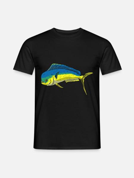 Mahi Mahi Goldmakrele - Männer T-Shirt - Schwarz