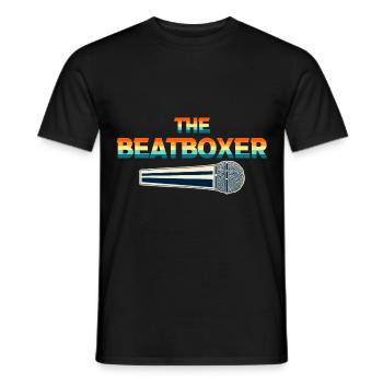 Le Beatboxer Music Microphone Percussion Vocale - T-shirt homme - noir - Devant - AI Model Male 178 light (178cm)