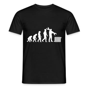 Heizungsbauer Heizungsbau Heizungsinstallateur - Männer T-Shirt - Schwarz - Vorne - AI Model Male 178 light (178cm)