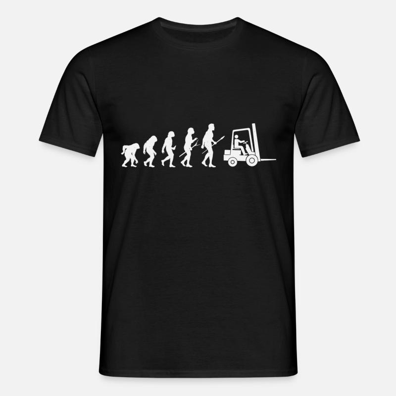 Forklift Evolution - Men's T-Shirt - black