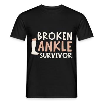 Broken Ankle Survivor - Männer T-Shirt - Schwarz - Vorne - AI Model Male 178 light (178cm)