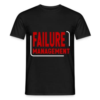 Failure Management 2 - Männer T-Shirt - Schwarz - Vorne - AI Model Male 178 light (178cm)