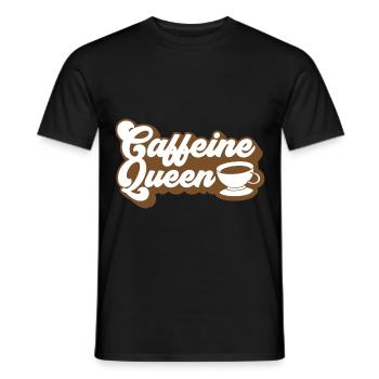 Coffee Coffee Junkie Coffee Beans Barista Cafe - Men's T-Shirt - black - Front - AI Model Male 178 light (178cm)