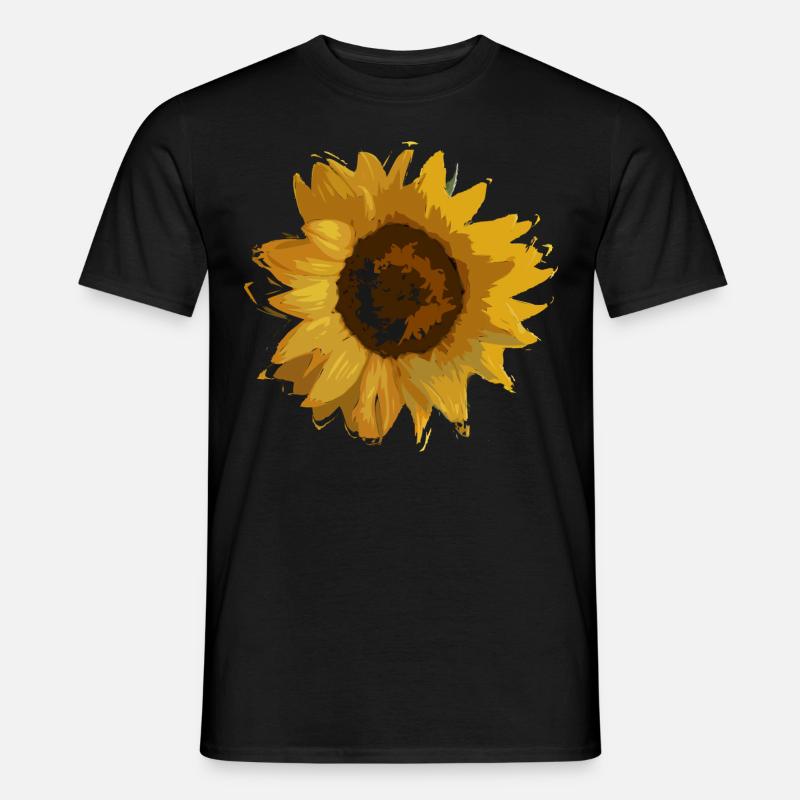 Sonnenblume - Männer T-Shirt - Schwarz