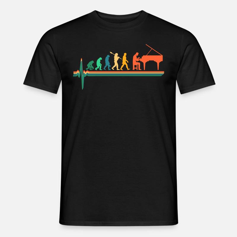 Piano evolution - Men’s T-shirt - black