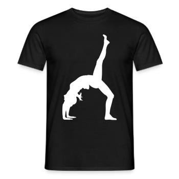 Gymnastics dancer - Men's T-Shirt - black - Front - AI Model Male 178 light (178cm)