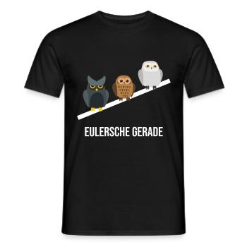 Eulersche Gerade - Männer T-Shirt - Schwarz - Vorne - AI Model Male 178 light (178cm)