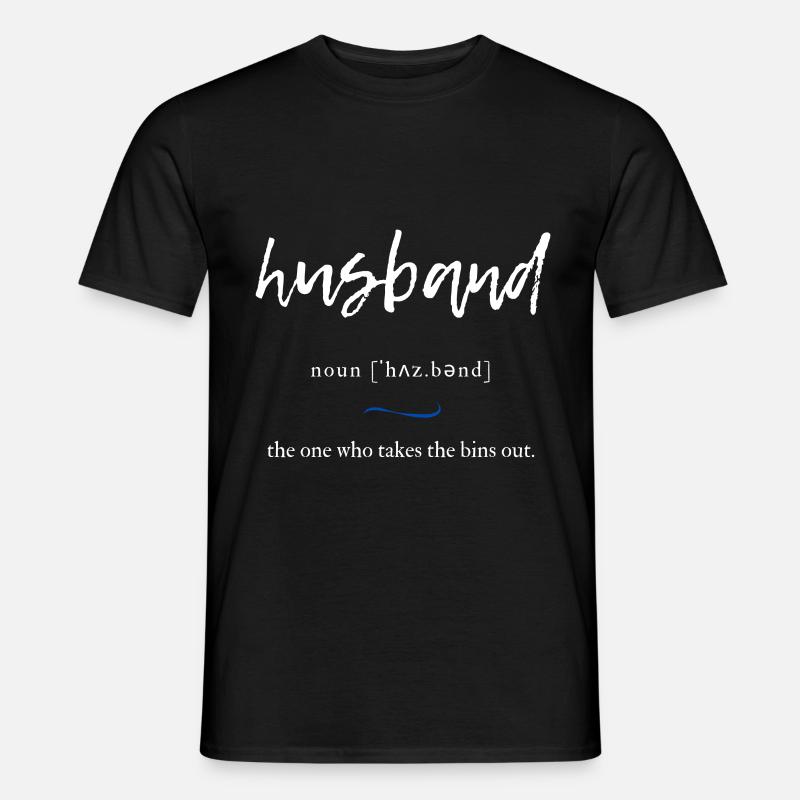 Husband (Ehemann) Convoluted Edition Black - Männer T-Shirt - Schwarz