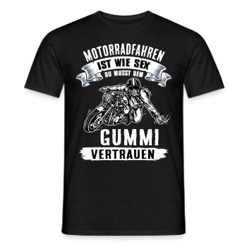 Motorradfahrer Biker Geschenk - Männer T-Shirt - Schwarz - Vorne - AI Model Male 178 light (178cm)