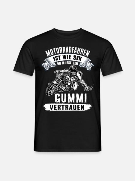Motorradfahrer Biker Geschenk - Männer T-Shirt - Schwarz
