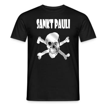 St Pauli Design - Männer T-Shirt - Schwarz - Vorne - AI Model Male 178 light (178cm)