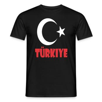 Tyrkiet Design - Mænd T-shirt - sort - Foran - AI Model Male 178 light (178cm)