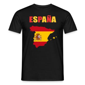 Spain Design - Men's T-Shirt - black - Front - AI Model Male 178 light (178cm)