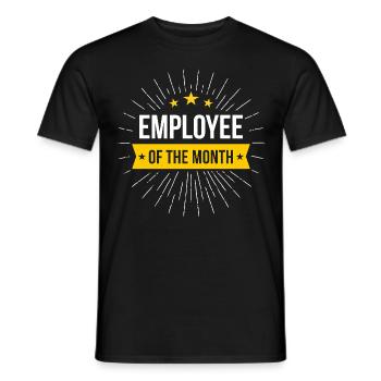 Employé du mois - T-shirt homme - noir - Devant - AI Model Male 178 light (178cm)