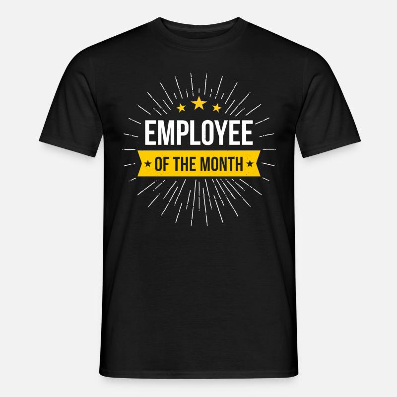 Mitarbeiter des Monats - Männer T-Shirt - Schwarz