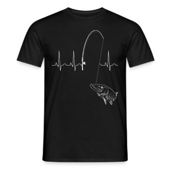 Hecht - Männer T-Shirt - Schwarz - Vorne - AI Model Male 178 light (178cm)