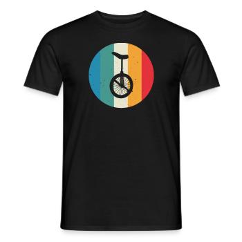 Vintage Unicycle I Unicycle Circus Motif pour - T-shirt homme - noir - Devant - AI Model Male 178 light (178cm)