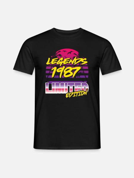 Legends 1987 Limited edition - Männer T-Shirt - Schwarz