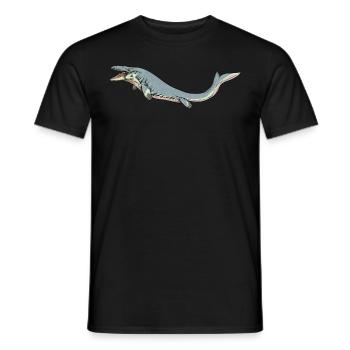 Mosasaurus I Marine Repiel Cretaceous Fossils - Men's T-Shirt - black - Front - AI Model Male 178 light (178cm)