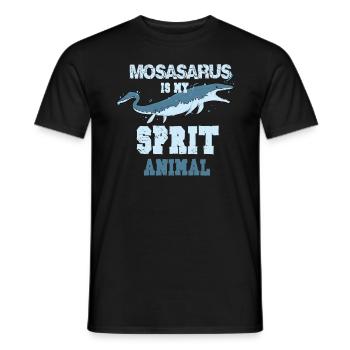 Mosasaurus I Marine Repiel Cretaceous Fossils - Men's T-Shirt - black - Front - AI Model Male 178 light (178cm)