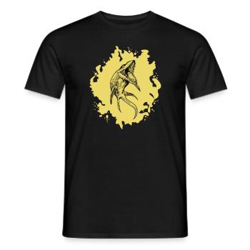 Mosasaurus I Marine Repiel Cretaceous Fossils - Men's T-Shirt - black - Front - AI Model Male 178 light (178cm)