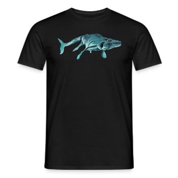 Mosasaurus I Marine Repiel Cretaceous Fossils - Men's T-Shirt - black - Front - AI Model Male 178 light (178cm)