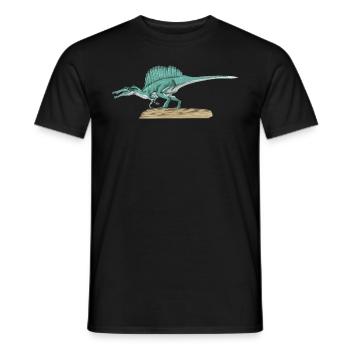 Spinosaurus I Thorn Lizard Cretaceous Fossil - Men's T-Shirt - black - Front - AI Model Male 178 light (178cm)
