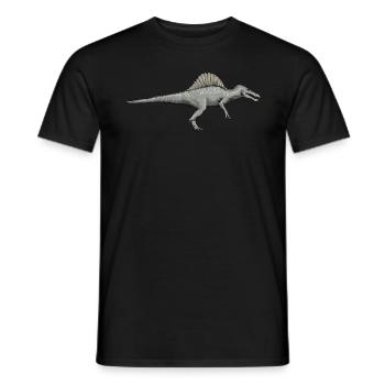 Spinosaurus I Thorn Lizard Cretaceous Fossil - Men's T-Shirt - black - Front - AI Model Male 178 light (178cm)