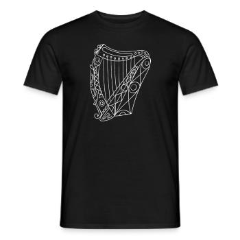 Harfe I Saiteninstrument Musik Motiv für Harfen - Männer T-Shirt - Schwarz - Vorne - AI Model Male 178 light (178cm)