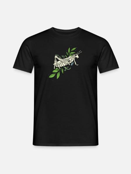 Grashüpfer I Zikade Insekten Motiv für - Männer T-Shirt - Schwarz