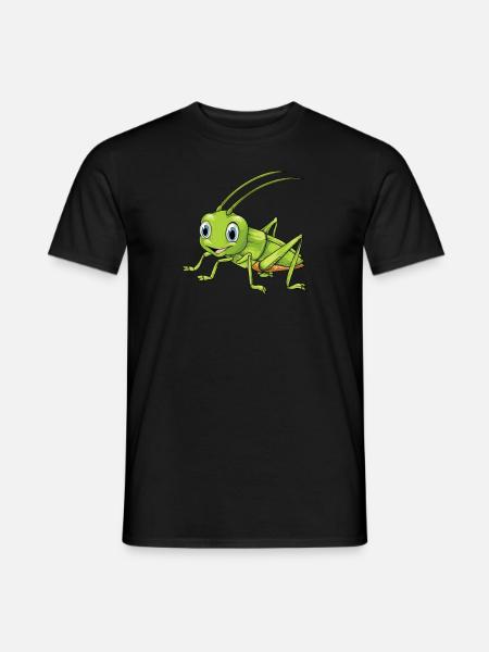 Grashüpfer I Zikade Insekten Motiv für - Männer T-Shirt - Schwarz
